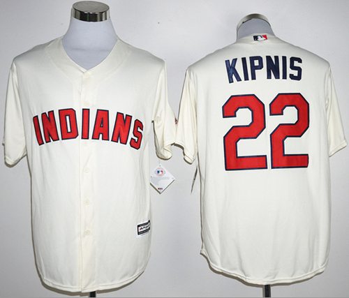 Indians #22 Jason Kipnis Cream New Cool Base Stitched MLB Jersey